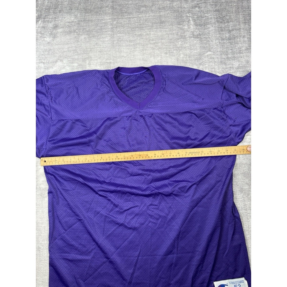 VTG Champion Jersey Mens 52 Purple Minnesota Vikings LSU Tigers 80s 90s Football - Picture 8 of 9